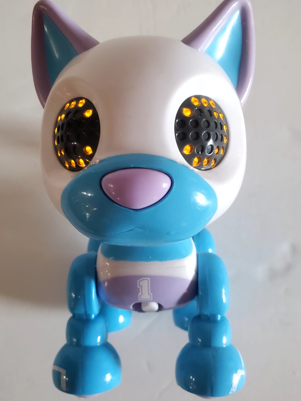 Kids Electronic Blue and White Light-Up Interacting Toy Dog - Spin Master Lld